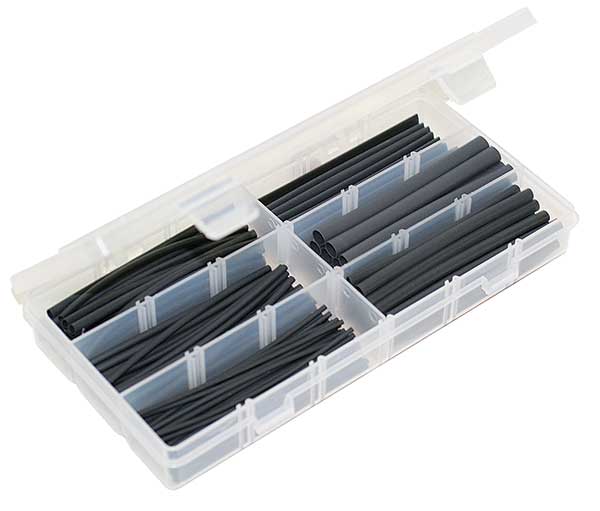 Black Heat Shrink Kit, 161 pcs