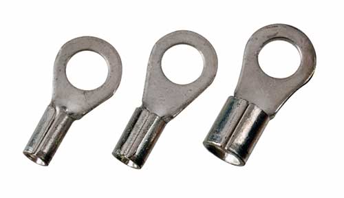 8 AWG Non-Insulated Ring Terminals