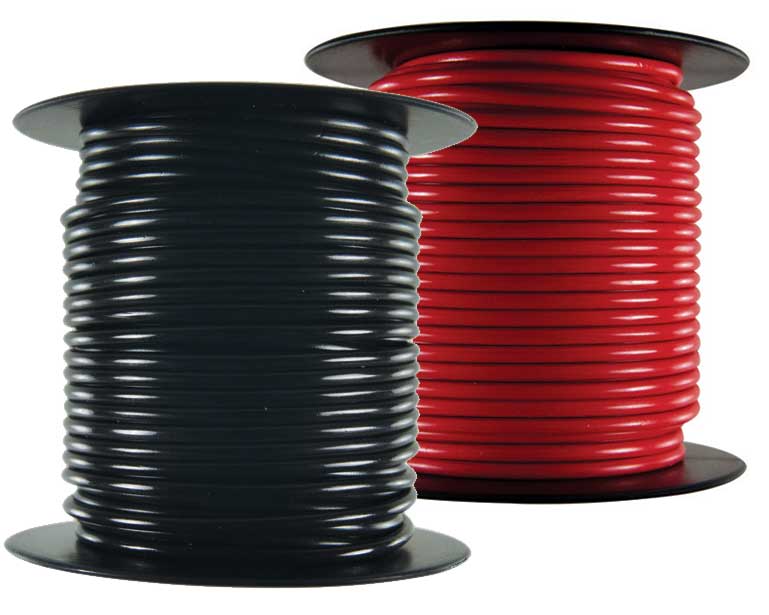 18 Gauge Wire Red & Black Power Ground 50 ft Each Primary Stranded Copper Clad